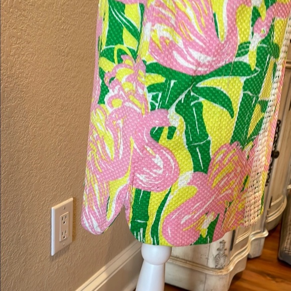 Lilly Pulitzer Floral Sleeveless Dress - Pink, Green, Yellow Sz 6 - Picture 3 of 6